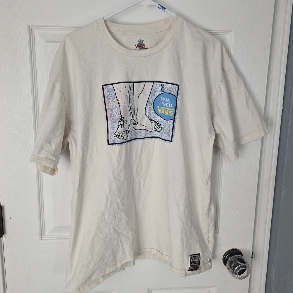 Vans Graphic T-Shirt in Cream